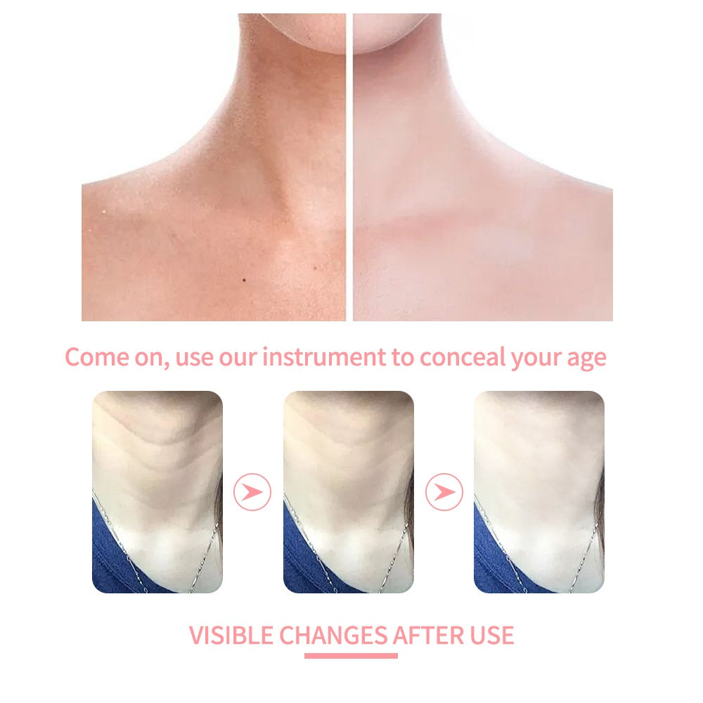 IPL Neck Beauty Device, Heated Neck Massager for Wrinkle Reduction, Skin Tightening & Anti-Aging Neck Lift