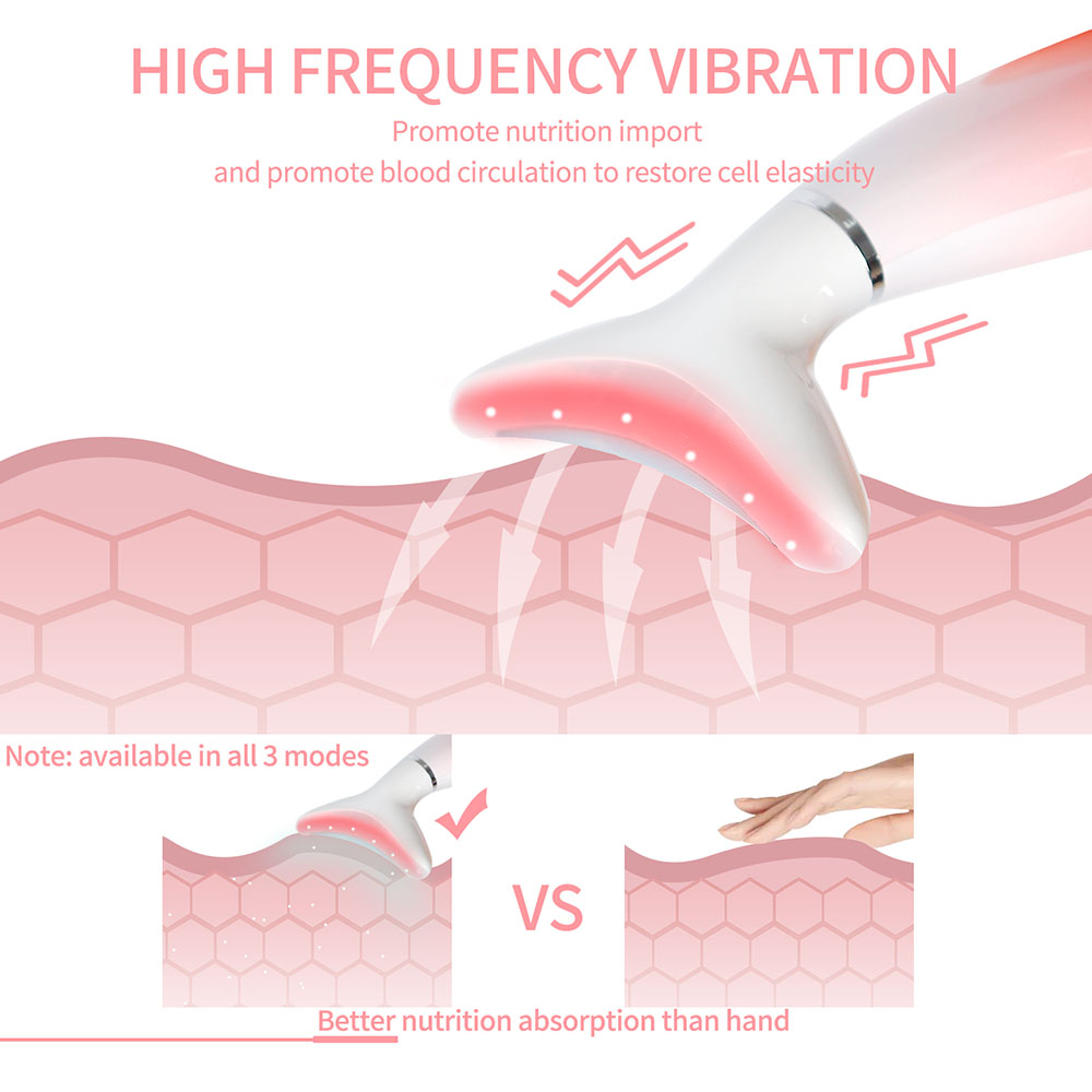 IPL Neck Beauty Device, Heated Neck Massager for Wrinkle Reduction, Skin Tightening & Anti-Aging Neck Lift