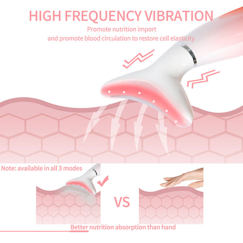 IPL Neck Beauty Device, Heated Neck Massager for Wrinkle Reduction, Skin Tightening & Anti-Aging Neck Lift